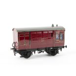 0 Gauge Finescale kit-built Midland 4-wheel Horse Box, No 457, built and painted to a professional