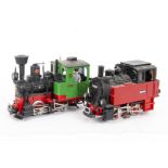 Two LGB G Scale 0-4-0T Locomotives, ref 20212, Krauss loco finished in 'LGB' green/red/black as No