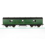 An Exley 0 Gauge K5 Southern Railway Non-Gangwayed 50' Full Brake Coach, in SR matt green as no 119,