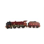 A Scratch-built 0 Gauge 3-rail electric LMS 'Patriot' Class 4-6-0 Locomotive and Tender, with