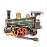 A Very Early (circa 1895) Gauge 1 Märklin 0-2-2 clockwork Locomotive Only, finished in red-lined