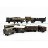 Assorted O Gauge GWR Larger Wagons, including 6-wheel passenger brake van, 6-wheeled 'Siphon', three