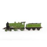 A Late Bassett-Lowke 0 Gauge 3-rail LNER (ex-NBR) 'D34' Glen Class 4-4-0 Locomotive and Tender, with