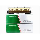 Accucraft British Model Supplies BSM G Gauge set to 45mm Welshpool & Llanfair Pickering Coaches,