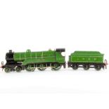 A Leeds 0 Gauge 3-rail LNER B2 Class 4-6-0 Locomotive and Tender, in original LNER lined green as no