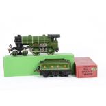 A Hornby O Gauge No E220 LNER 'Hunt' Class Locomotive and Tender, in LNER lined green as no 201 '