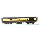 A Boxed Exley 0 Gauge Type K6 GWR Royal Mail TPO Coach, in GWR gloss brown/cream as no 813, F-G,