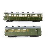 Two Kit-built G Scale (Gauge O) Lynton & Barnstaple Bogie Coaches by Garden Railway Specialists,