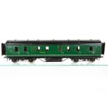 An Exley 0 Gauge K5 Southern Railway 50' Corridor Full Brake Coach, in SR gloss green as no 441,