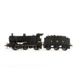 A (Believed-to-be) Milbro 0 Gauge 3-rail LMS Class 4F 0-6-0 Locomotive and Tender, fitted with