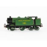 A Leeds 0 Gauge 3-rail First Series Freelance 0-4-4 Tank Locomotive, in SR lined green as no 141,