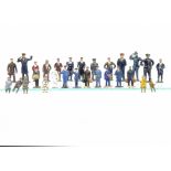 Figures for O gauge by Dinky and Others, assorted Dinky figures including stationstaff, hotel staff,