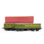 Two Boxed Hornby O Gauge No 2 Southern Railway Passenger Coaches, both brake/3rd Class (non-