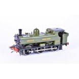 A kit-built brass Finescale 0 Gauge electric GWR 0-6-0 57xx Pannier Tank Locomotive, no. 5703,