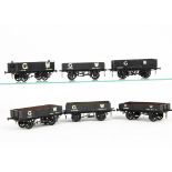 Eighteen Kit-built Finescale O Gauge 4-wheeled Goods Wagons, including 6 vans (mostly NE) and 12