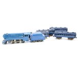 A Japanese 0 Gauge 3-rail electric Steam Locomotive and Coaches by Sakai or Similar, the