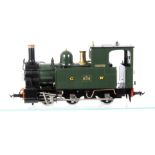 An Accucraft E19-3 G Gauge set to 45mm 24v DC ex-Welshpool & Llanfair GWR green 0-6-0 'Countess'