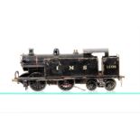 Leeds 0 Gauge LMS black electric 0-4-4 Tank Locomotive, No 1208, F, general wear and paint loss,