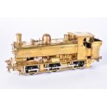 A Sancheng for Tower Models 0 Gauge brass electric GWR 57xx Pannier Tank Locomotive, unpainted, in