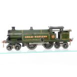 A Hornby O Gauge clockwork No 2 Tank Locomotive, in Great Western green with garter crest to