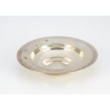 A 1970s silver small Armada dish from Mappin & Webb, 11cm diameter, London 1970, 2.5ozt, overall
