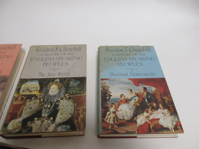 Four volumes of Winston S. Churchill 'A History of English-Speaking Peoples', published by Cassell & - Image 4 of 5