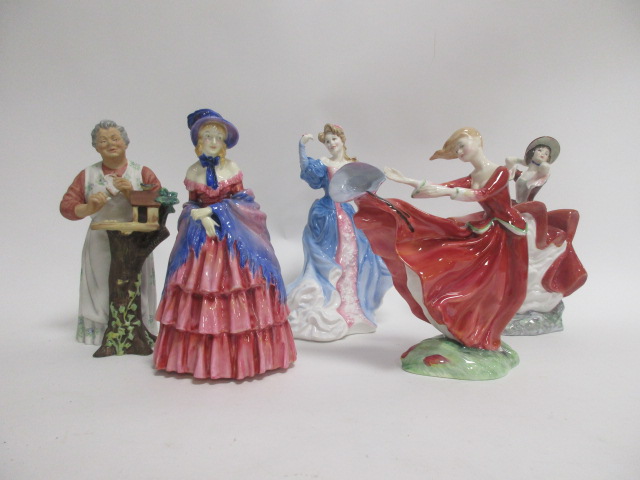 A collection of Royal Doulton figures, consisting of 'Cheryl' HN3253, 'Fiona' HN3252, 'Hannah'