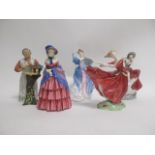 A collection of Royal Doulton figures, consisting of 'Cheryl' HN3253, 'Fiona' HN3252, 'Hannah'