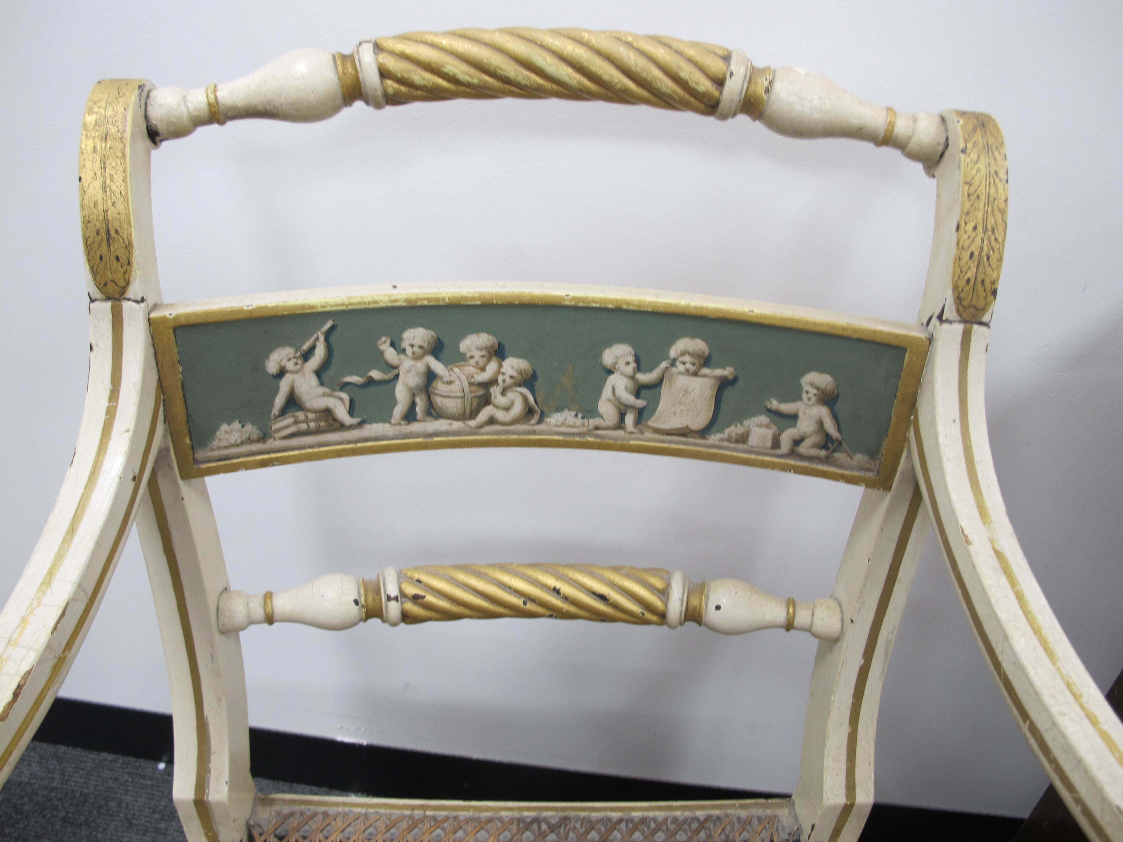 A 19th Century mahogany step commode, with original porcelain liner, raised on carved cabriole front - Image 2 of 3