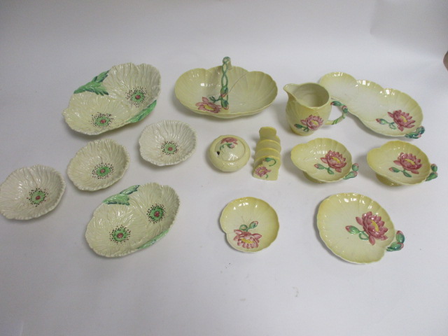 A small quantity of Carlton Ware predominantly in the yellow colourway with floral decoration, to