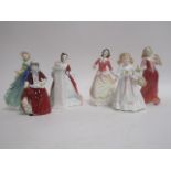 A small quantity of Royal Doulton figurines, to include some signed by Michael Doulton, HN2212