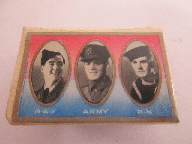 A small group of tobacciana, to include RAF and WRNS matchbox holder and other military and - Image 4 of 5