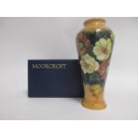 A contemporary Moorcroft pottery Collectors club vase, of baluster form, in the 'Victoriana' pattern