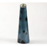 Vilhelm Bjerke-Petersen (Swedish school), a post-war tilted stoneware vase, with abstract design and