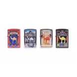 The Zippo Lighter Culture Series, a set of four Camel lighters, all dated 02 and 03, comprising
