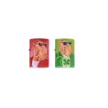 Richard Wallich hand-painted Limited Edition Zippo Lighters, two Limited Edition hand-painted 1/1