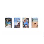 Camel Summer Beach Zippo Lighter Series, all dated 2004 - Cliff Diver, Pond, Beach Cove and Camel on