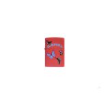 A Camel Damien Hirst Butterfly Zippo Lighter, the red matt lighter with Camel name to front, with