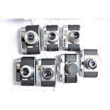 35mm Cameras, a Zeiss Ikon Contaflex I, Contina Ia, Ic , Voigtländer Vito B, BL, CD and CL