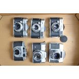35mm Cameras, a Minolta A.2. three Braun Paxette Reflex, an Aries Penta 35 and an Agfa Ambiflex, AF