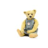 ’Denzil’ an early Steiff teddy bear circa 1910, with golden mohair, black boot button eyes,