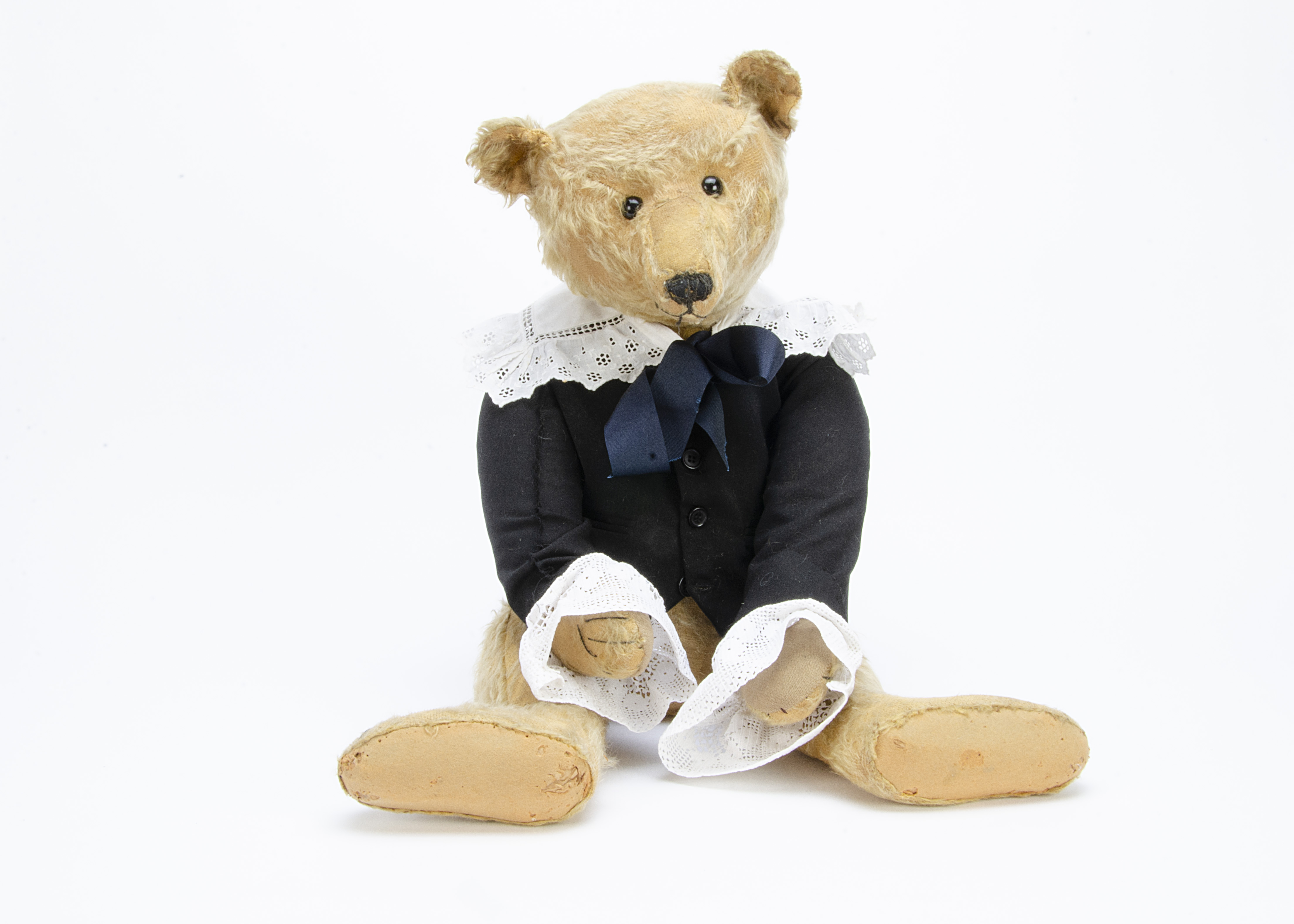 ’Jeremiah’ a large early Steiff teddy bear circa 1910, with golden mohair, black boot button eyes,