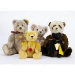 Steiff and Hermann collector’s teddy bears: Steiff - a British Collector’s Bear 1999 and a yellow