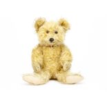 A Jopi long-haired teddy bear 1930s, (Joseph Pittman) with golden mohair, originally frosted,