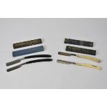 Four vintage gentlemen's' razors, "The Gotta Razor", "Blue Diamond", "the Kropp Razor" and