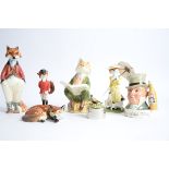 A group of country life and fox hunting themed collectables, to include Border Fine Arts Lady Jane