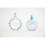 René Lalique (French, 1860-1945) two 20th Century glass Worth perfume bottles, one clear glass