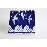 Christopher Dresser design (1834-1904) a block printed Victorian tile for Minton, Hollins and Co.,