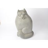 A large resin model of a cat, height 53cm
