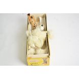A Pelham poodle puppet, in original box,